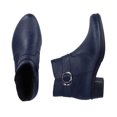 Neue Stiefeletten von RIEKER - RIEKER Damen Stiefelette Blau Y0775-14 jetzt neu im Shop