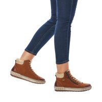 REMONTE Damen Stiefelette cognac braun D0770-22 mit Reißverschluss